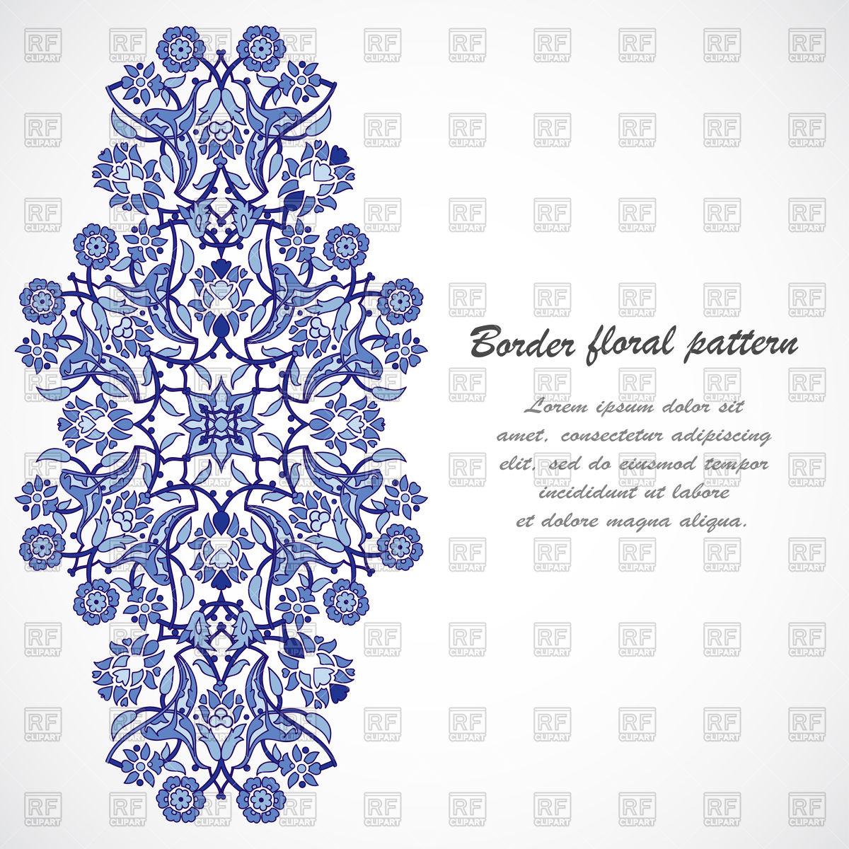 1200x1200 Arabesque Vintage Floral Border Vector Image Of Backgrounds