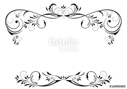 500x352 Vintage Floral Frame Stock Image And Royalty Free Vector