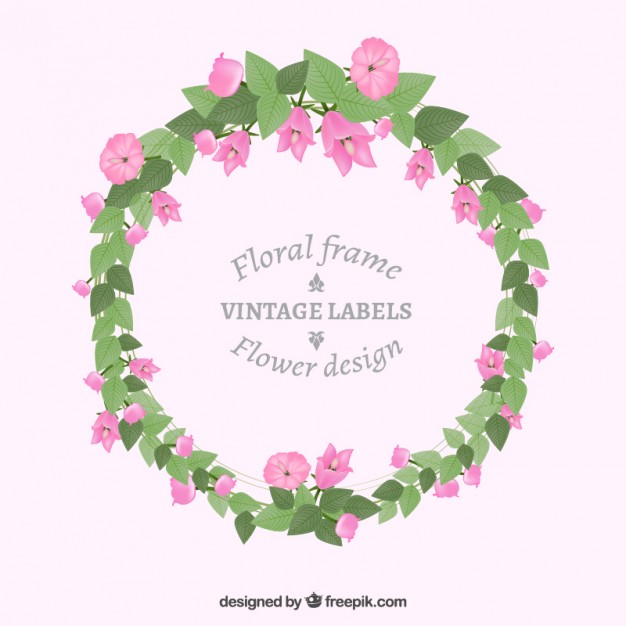 626x626 Vintage Floral Frame Vector Free Download