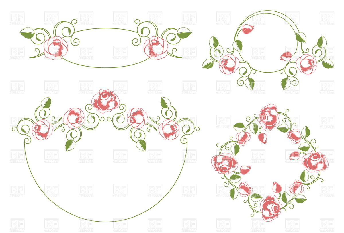 1200x812 Floral Vintage Wedding Frames Vector Image Of Borders And Frames