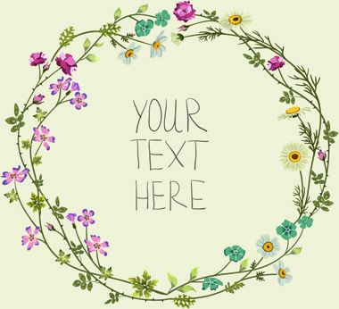 380x346 Flower Frame Vector Free Vector Download