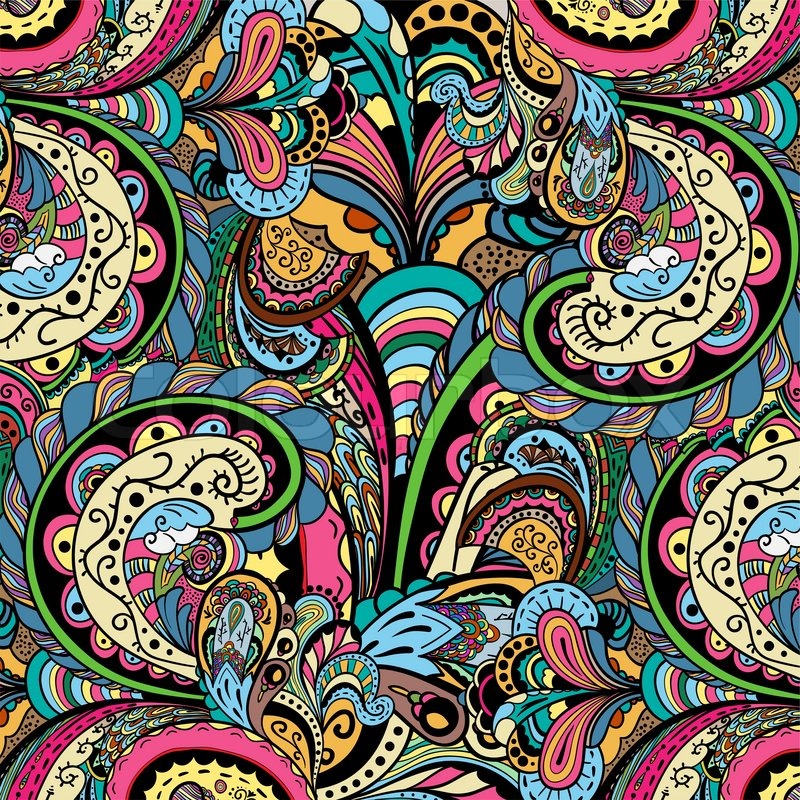 800x800 Stylish Vector Vintage Floral Pattern Stock Vector Colourbox