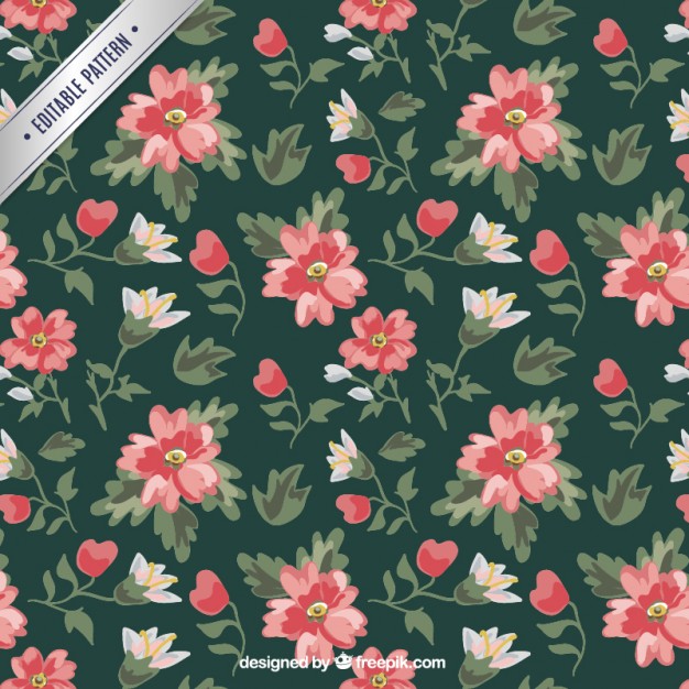 626x626 Vintage Floral Pattern Vector Free Download