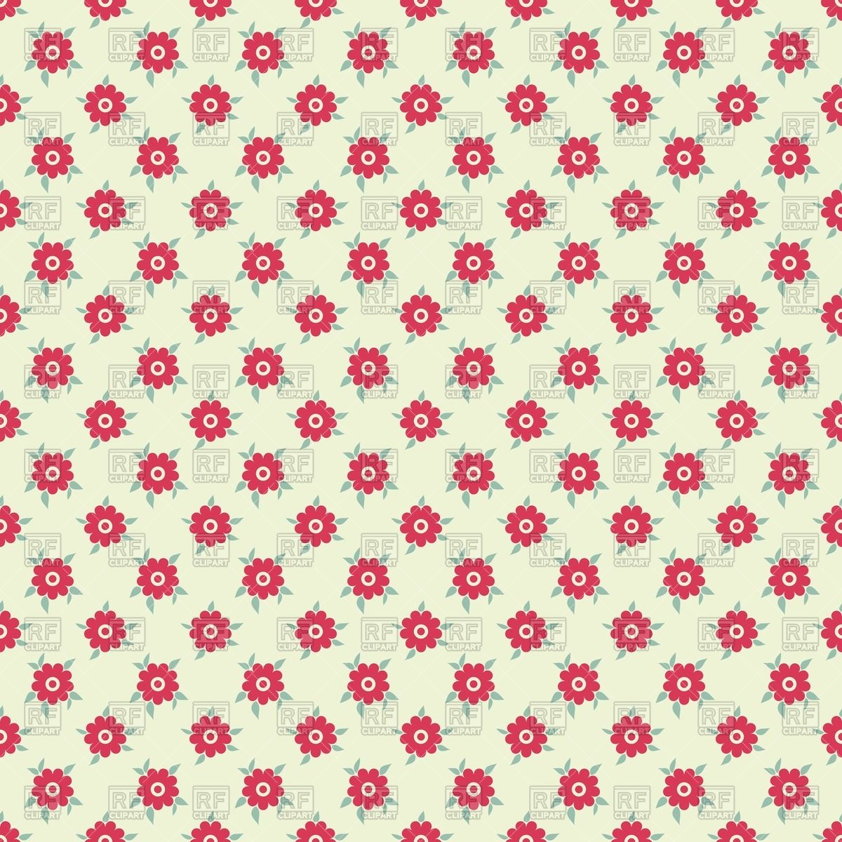 1200x1200 Elegant Romantic Vintage Wallpaper With Floral Pattern Vector