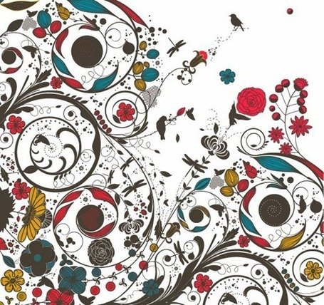 455x428 Free Vintage Floral Vector Arts Clipart And Vector Graphics