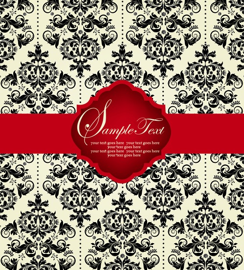 499x552 Ornate Vintage Floral Vector Backgrounds Art Free Vectors