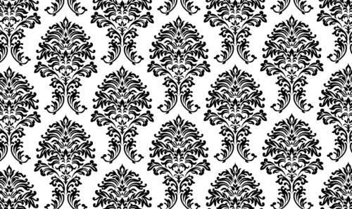 500x297 Black And White Vintage Wallpaper Wallpaper Floral Wallpaper