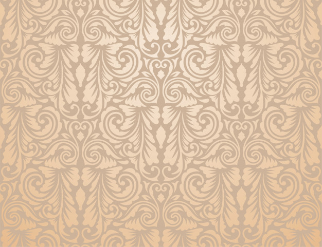 626x481 Brown Vintage Floral Wallpaper Vector Premium Download