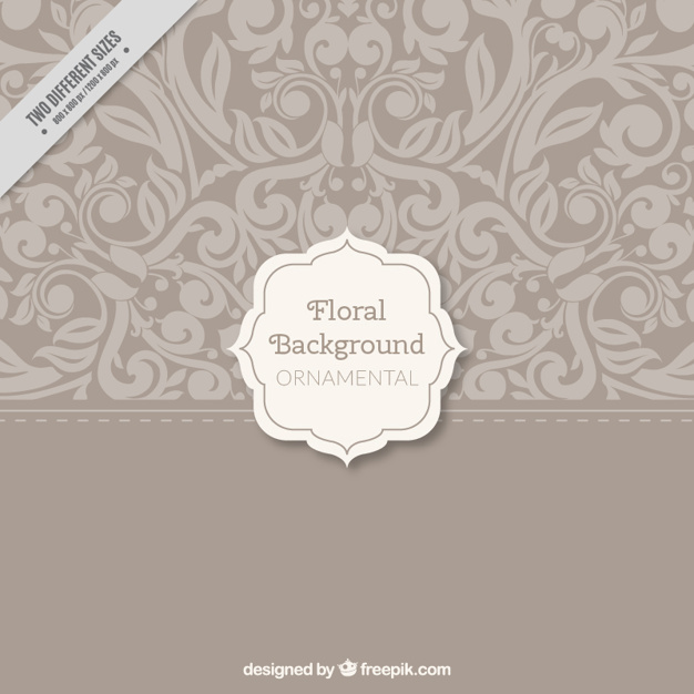626x626 Vintage Floral Wallpaper Vector Premium Download