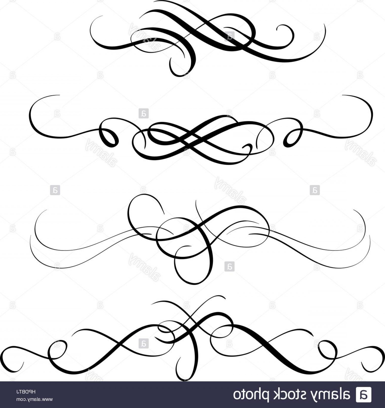 1560x1653 Stock Photo Set Of Vintage Decorative Flourish For Design Vector