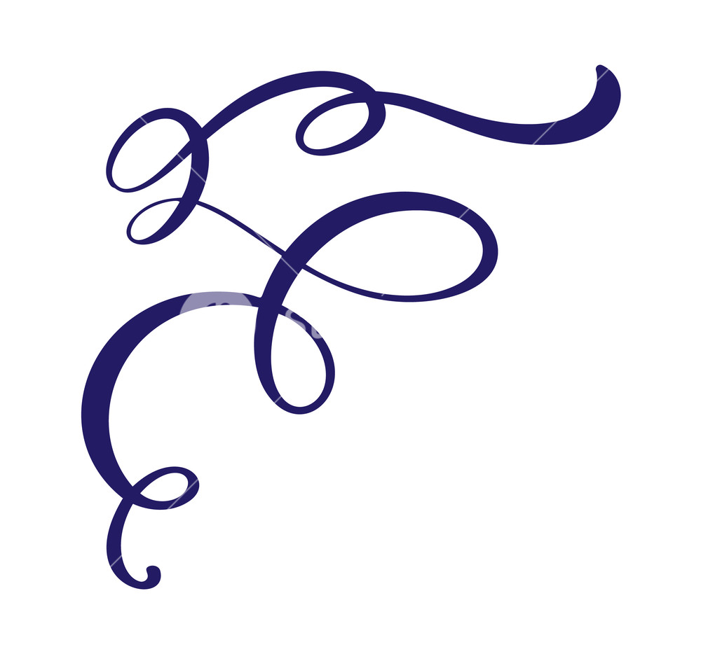 1000x934 Vector Vintage Flourish Corner, Swirl Decorative Ornaments Floral