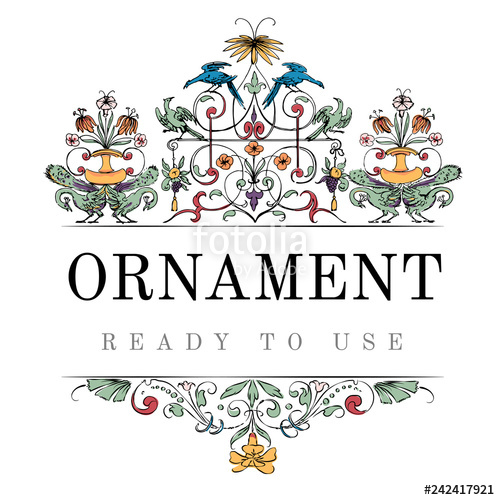 500x500 Vintage Flourish Ornament Illustration Stock Image And Royalty