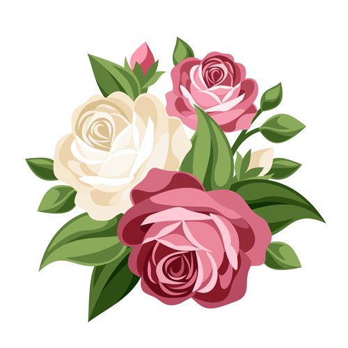 500x500 Elegant Flowers Bouquet Vector Free Vector Vector Flowers