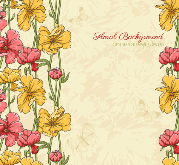 Vintage Flower Vector Background Art For Free Download Free Vector 600x554 Vintage Flower Vector Background Art For Free Download Free Vector