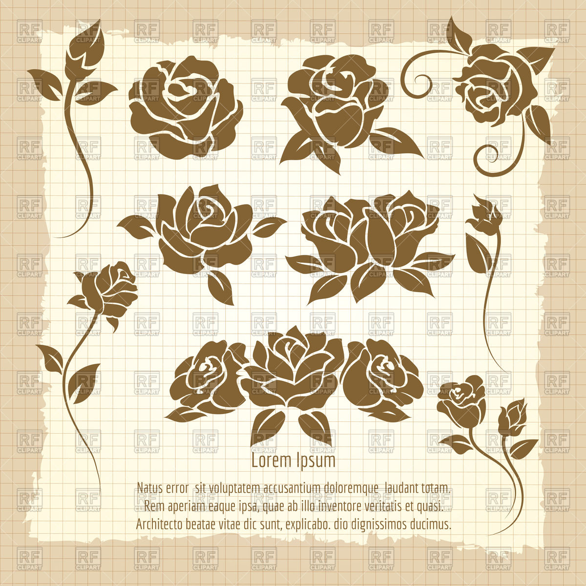Vintage Poster With Roses Flowers Vector Image Of Vintage 1200x1200 Vintage Poster With Roses Flowers Vector Image Of Vintage