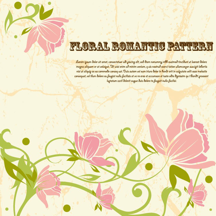 Vintage Flower Vector Free Download