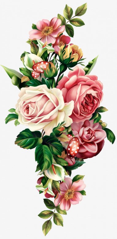 381x776 Vintage Floral Png Images Vector And Free Download