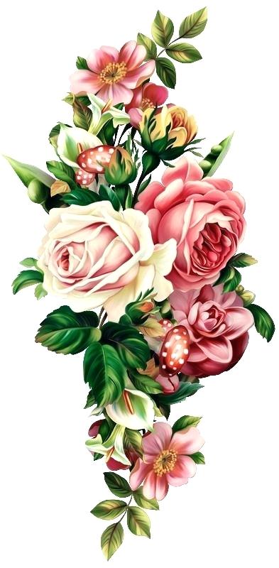 393x800 Vector Transparent Flowers Victorian Images Free Download