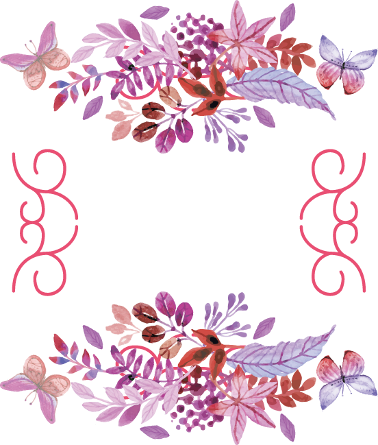 552x649 Hd Clip Art Invitation Vector Vintage Flower