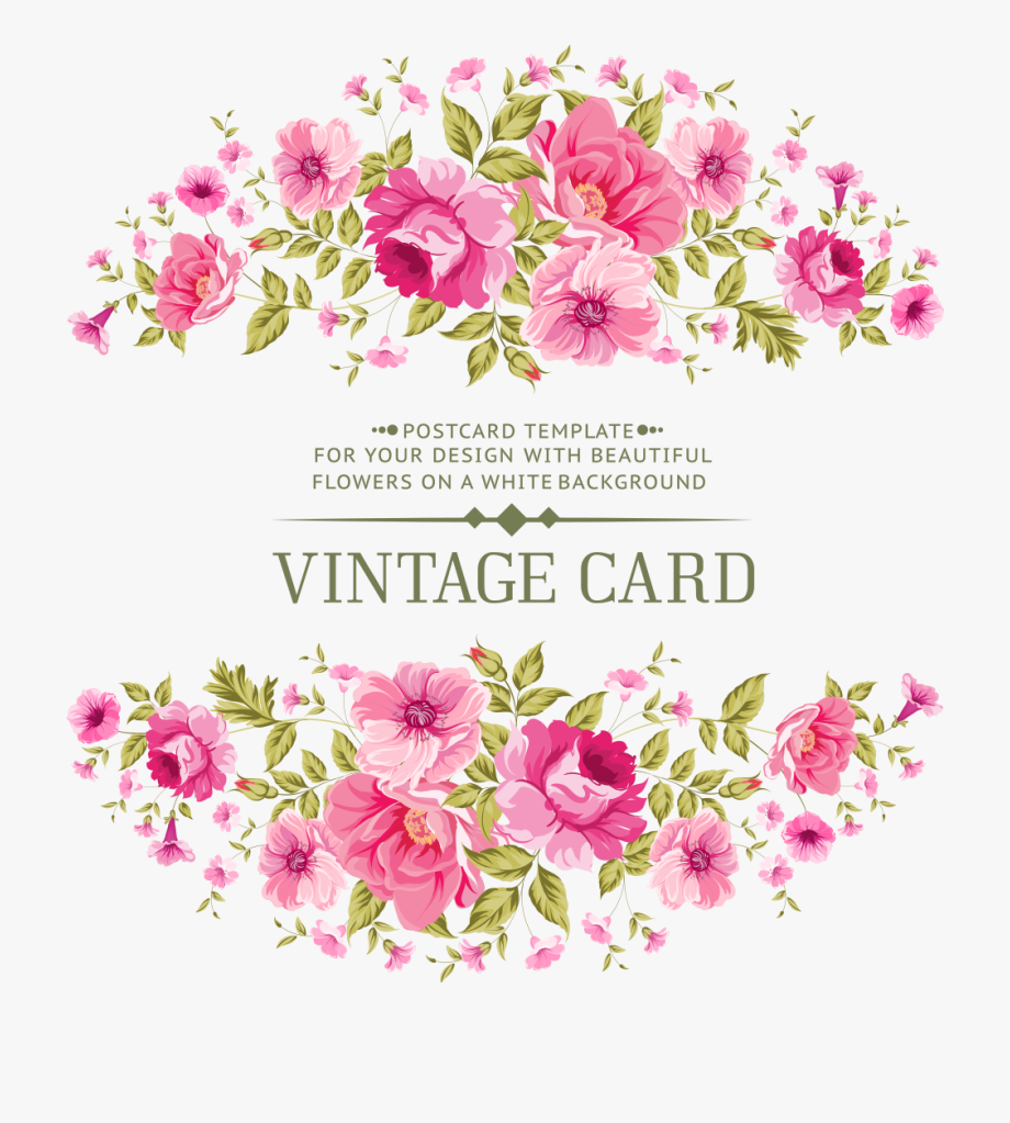 920x1023 Invitation Vector Vintage Flower