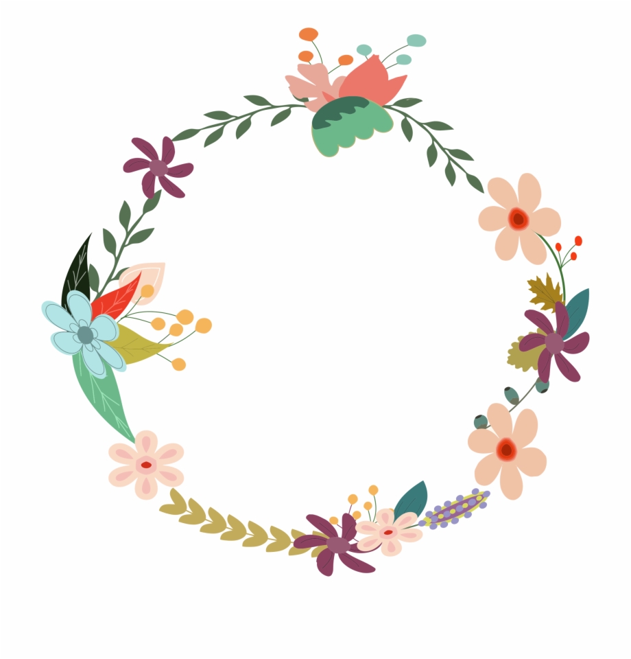 920x960 Vintage Floral Wreath