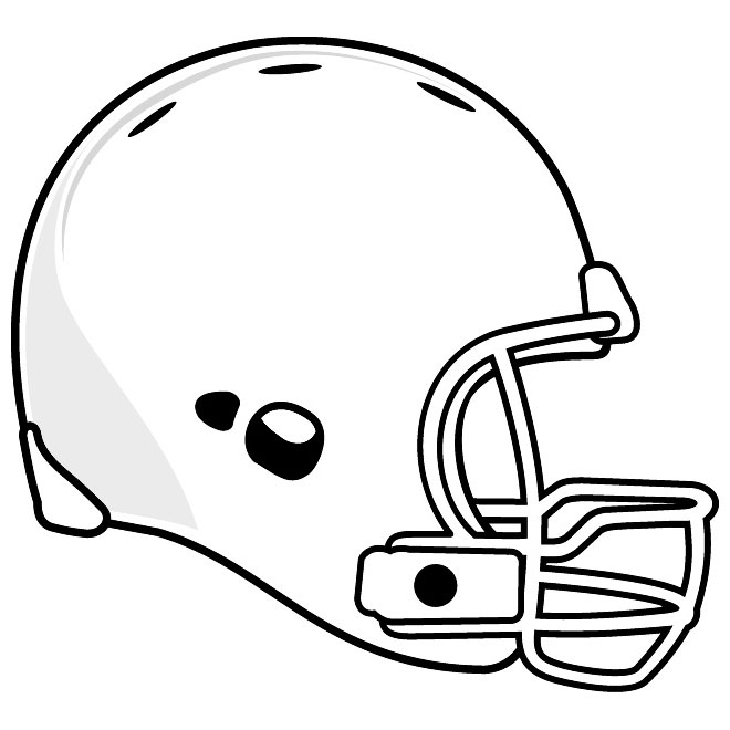 660x660 Football Helmet Silhouette Front