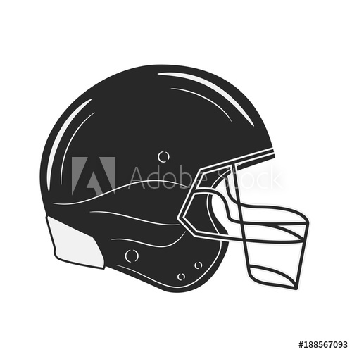 500x500 Retro Vintage American Football Helmet