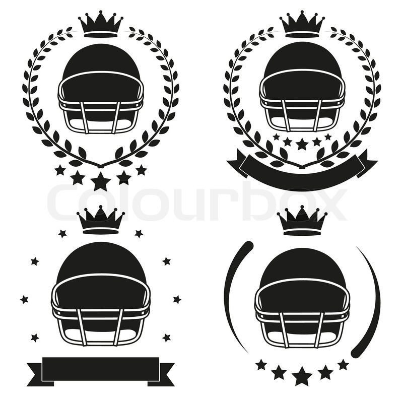 800x800 Set Of Vintage Football Club Badge And Stock Vector Colourbox