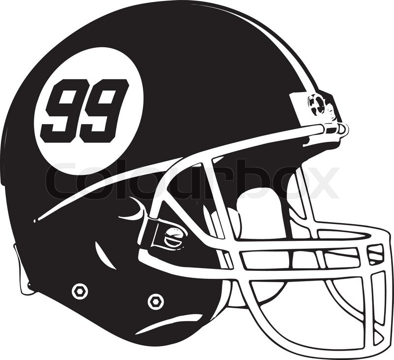 800x731 American Football Helmet Stock Vector Colourbox