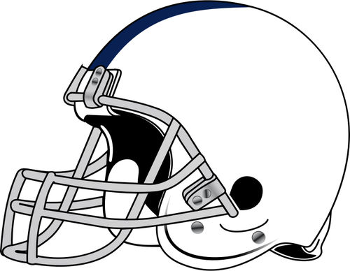 500x388 American Football Helmet Vector Drawing