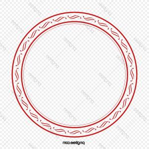 300x300 Round Vintage Frame With Ornate Border Vector Clipart Handandbeak