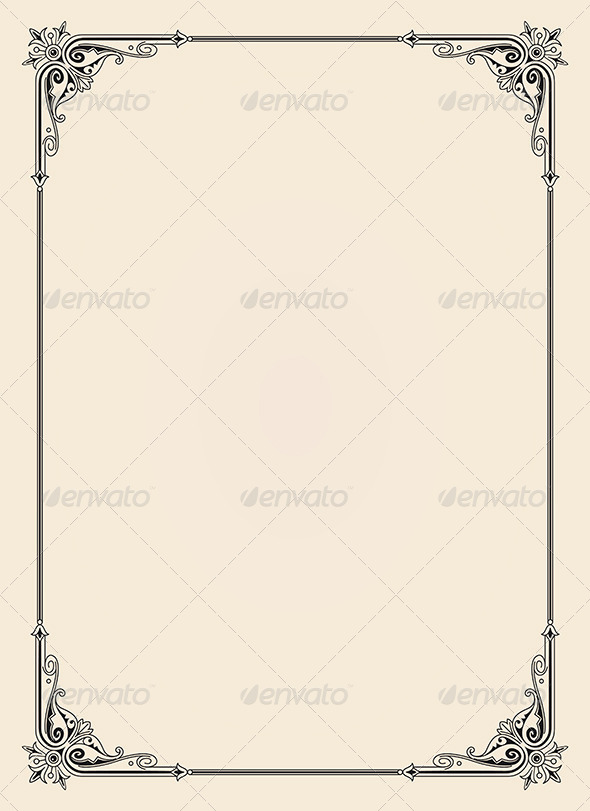 590x811 Style Vector Borders From Graphicriver