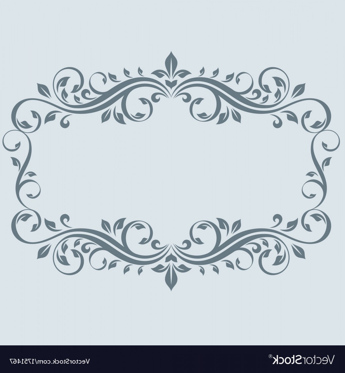 1198x1296 Vintage Frame With Leaves Vector Wallkeeper
