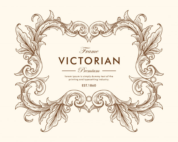 626x501 Vintage Baroque Victorian Frame Border Vector Premium Download
