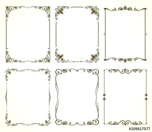 500x434 Simple Vintage Frame Vector Png Circle Floral Royalty Free Vectors