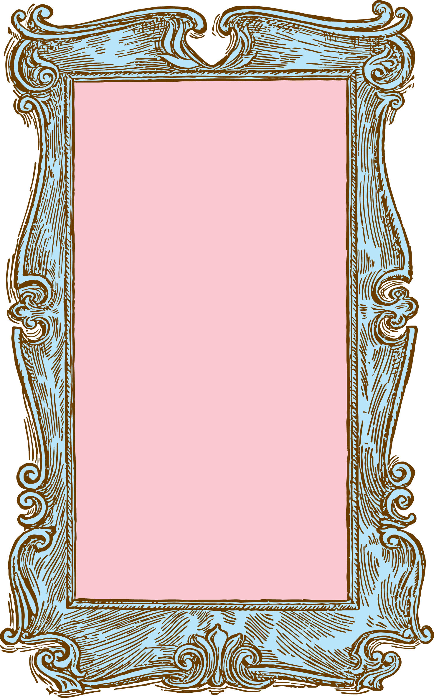 1473x2367 Vintage Frame Vector Clipart