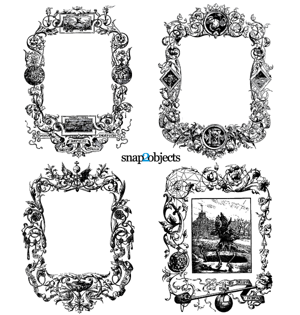 600x630 All Free Download Vector Images Floral Ornaments Vintage Frames
