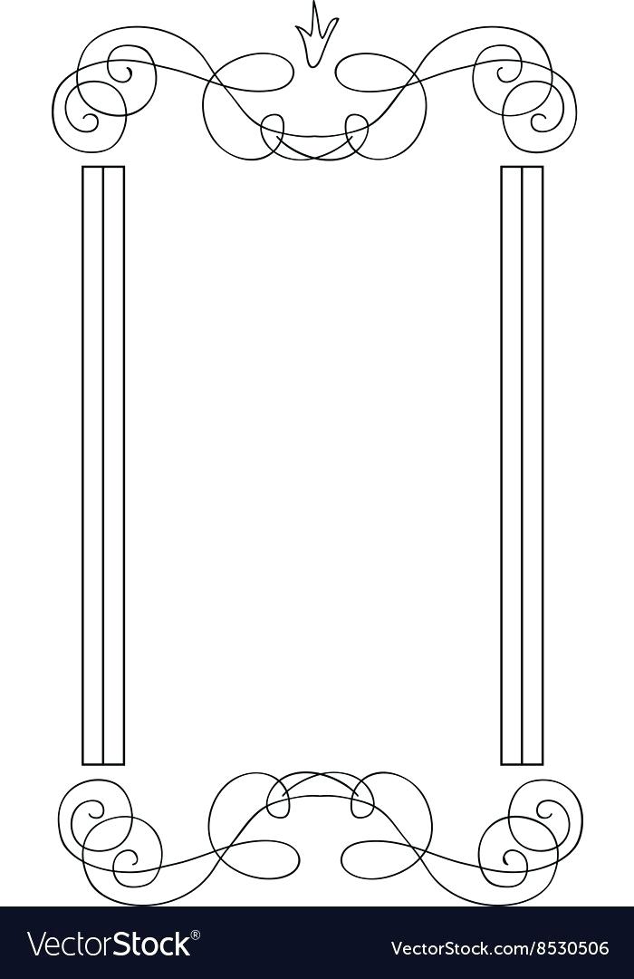 700x1080 Vintage Frame Vector