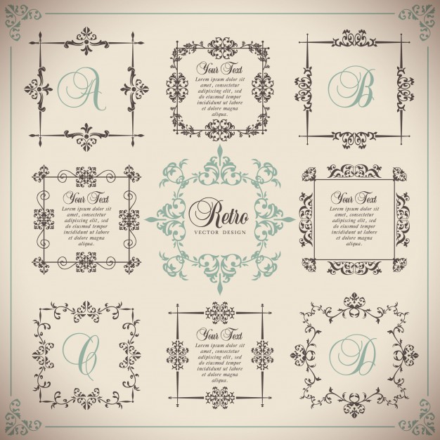 626x626 Vintage Classic Frames Vector Free Download