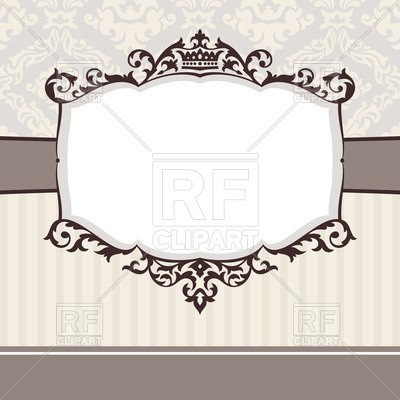 400x400 Abstract Cute Decorative Vintage Frame Vector Image Of Borders