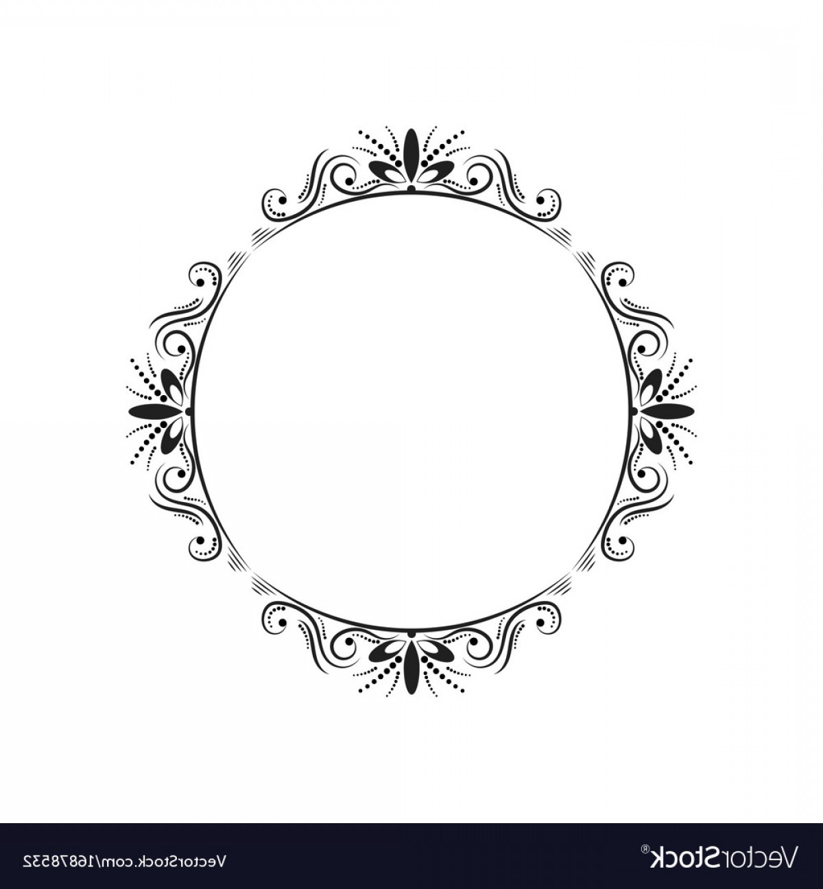 1200x1296 Round Elegant Vintage Frame Vector Soidergi