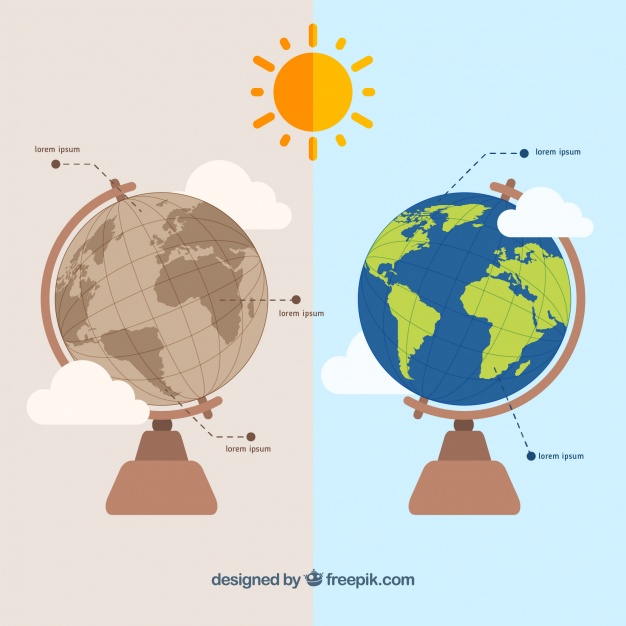 626x626 Globe In Vintage Style Vector Free Download
