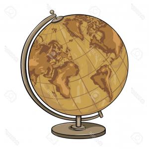 300x300 Photostock Vector Vintage Icon Earth Planet Vintage Globe