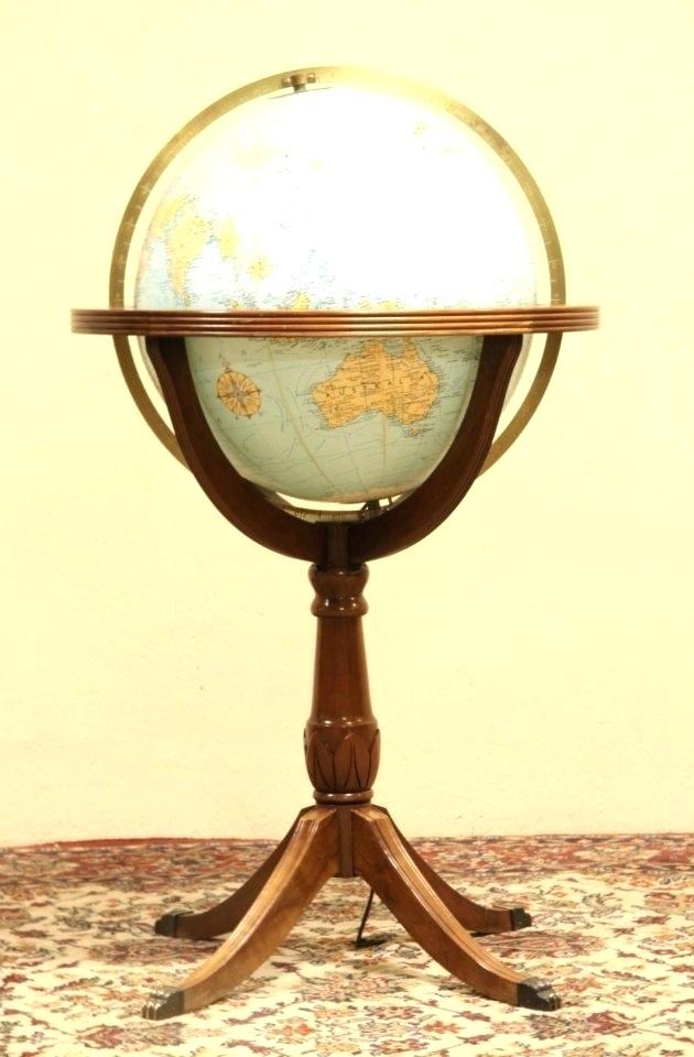 630x960 Stand Globe Vector Antique Style On Inches Tall Light Up Lamp