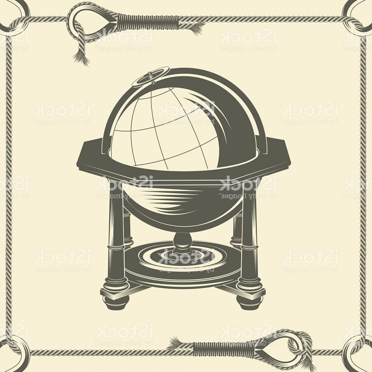 1228x1228 Vector Illustration Vintage Globe Gm Hoodamathrun