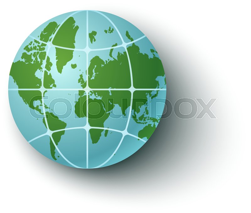 800x677 Vector Icon Of Earth Planet Vintage Stock Vector Colourbox