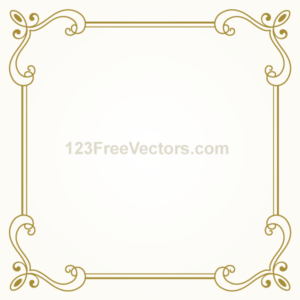 Vintage Gold Frame Vector
