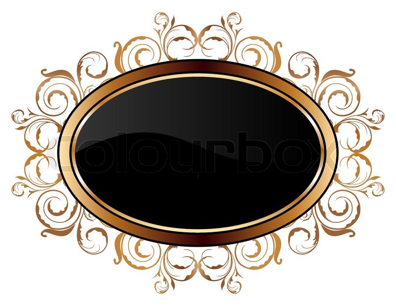 800x619 Illustration Of Vintage Gold Floral Stock Vector Colourbox