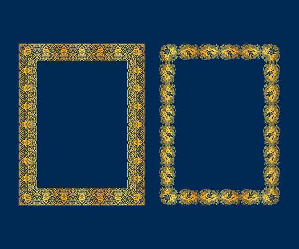 588x490 Set Of Luxury Decorative Vintage Frames And Borders Set,gold Photo