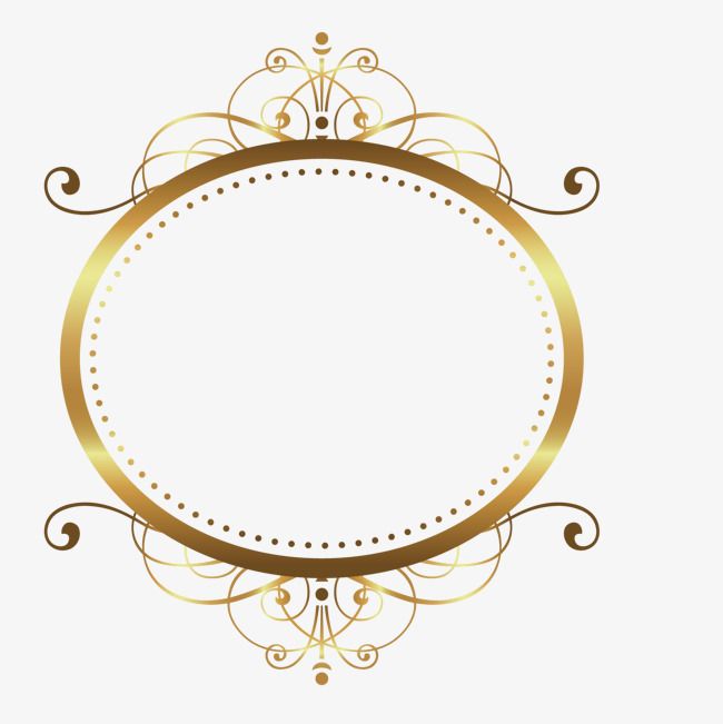 650x651 Vector Pattern Gold Rim Gold Frame, Vector, Pattern, Material Png